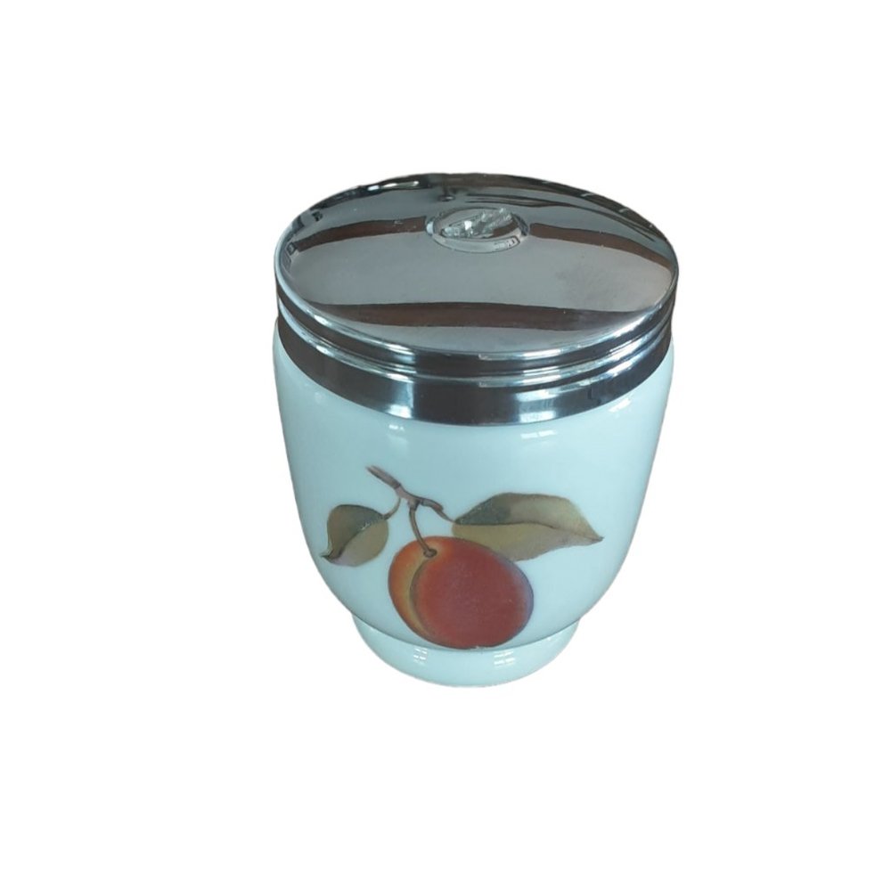 Royal Worcester Porcelain Egg Coddler. Fruit. Made In England